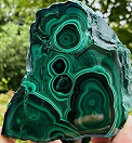 Green malachite stone